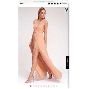 Lulus pink champagne dress